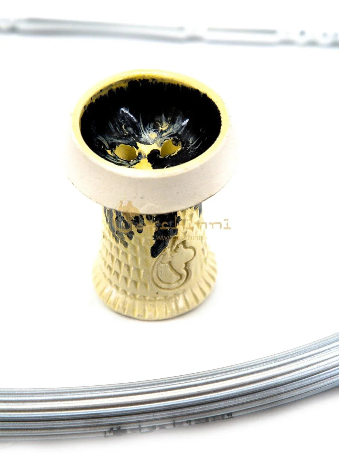 Dschinni Transformer Silver Set + Fireclay Nero Negro - shishagear - UK Shisha Hookah Black Friday