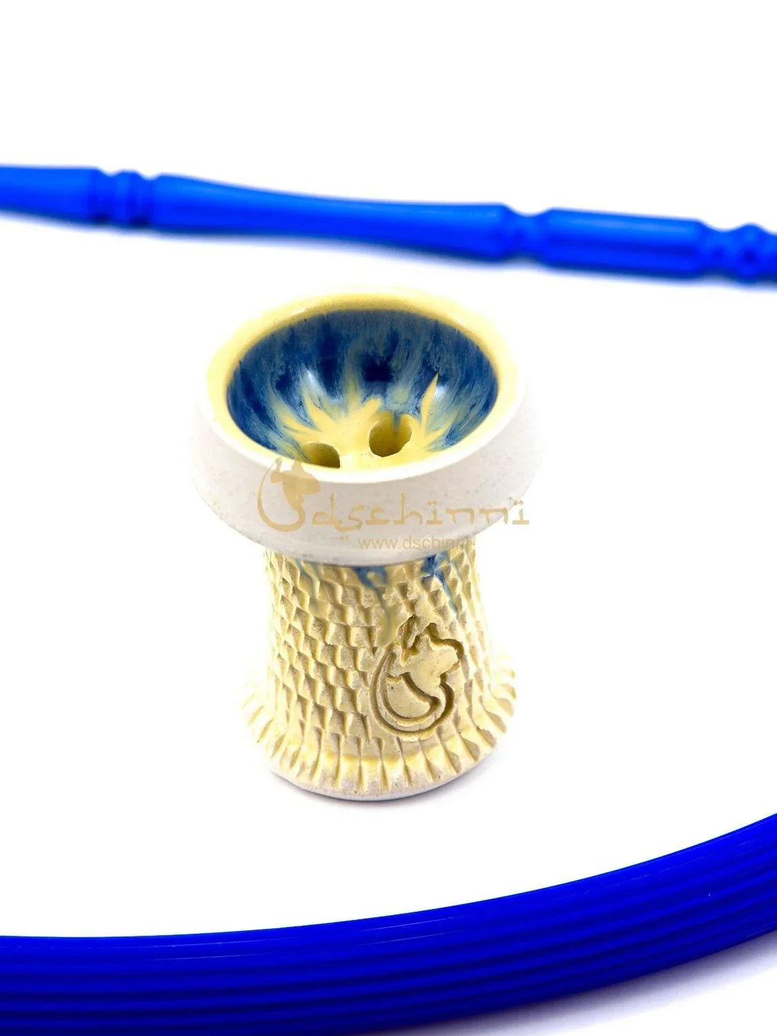 Dschinni Transformer Blue Set + Fireclay Nero Azul - shishagear - UK Shisha Hookah Black Friday