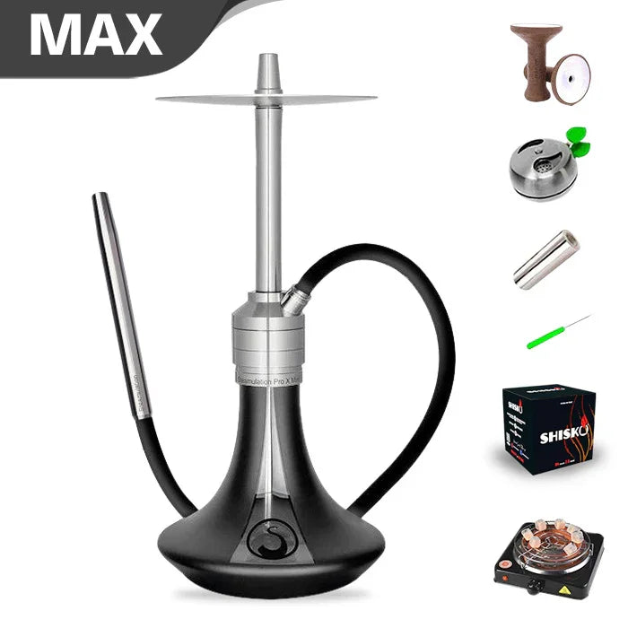 Steamulation Pro X Mini Shisha - Schwarz Matt
