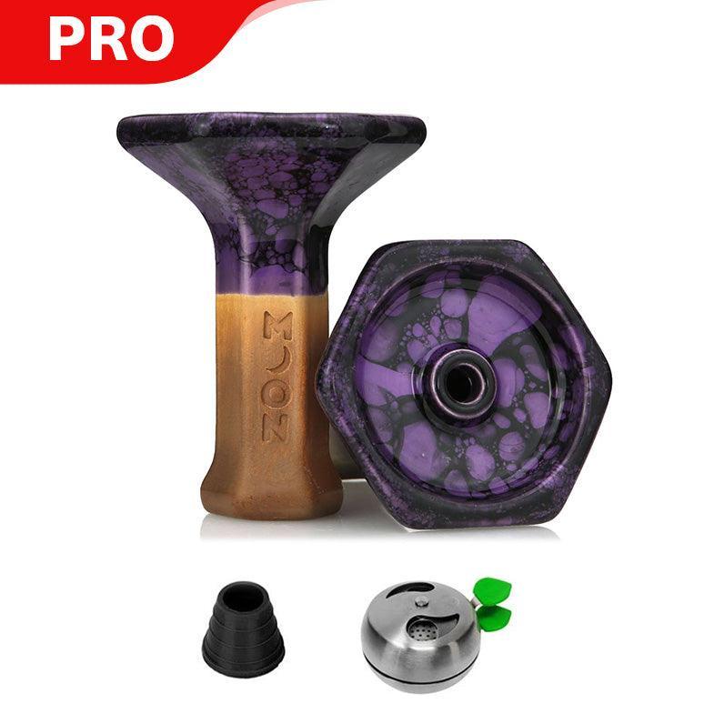 Moon Grand Phunnel Bowl - Marble Violet Black - shishagear - UK Shisha Hookah Black Friday