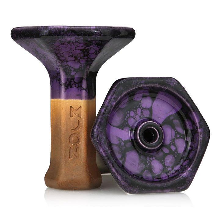 Moon Grand Phunnel Bowl - Marble Violet Black - shishagear - UK Shisha Hookah Black Friday