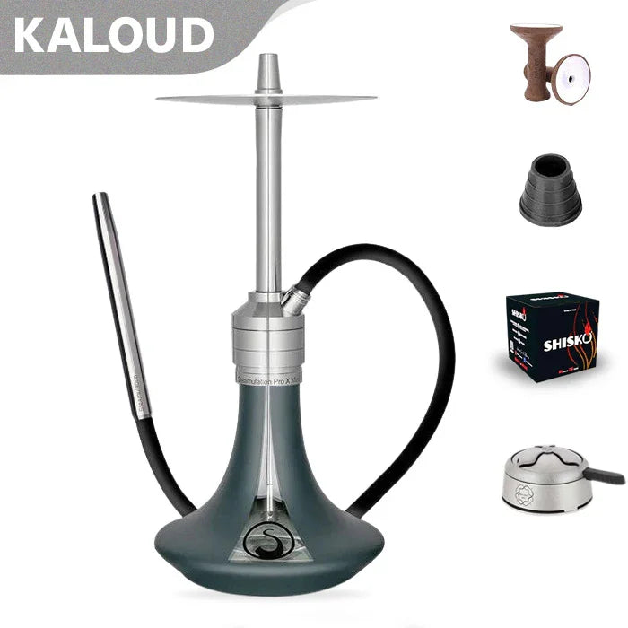 Steamulation Pro X Mini Shisha - Petrolgrün Matt