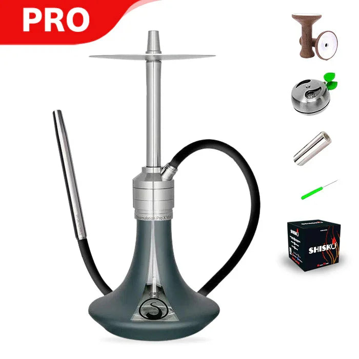 Steamulation Pro X Mini Shisha - Petrolgrün Matt
