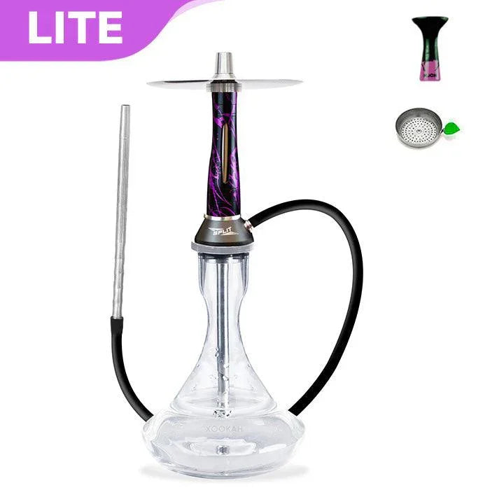 Nova Smoke Split Hookah - Black Purple - shishagear - UK Shisha Hookah Black Friday
