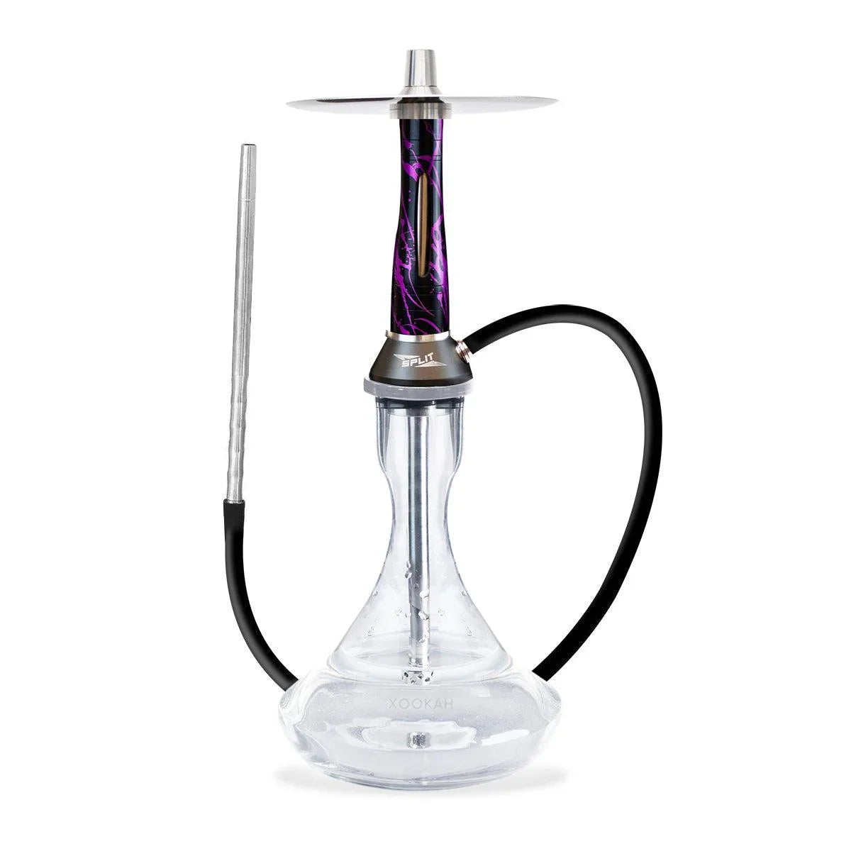 Nova Smoke Split Hookah - Black Purple - shishagear - UK Shisha Hookah Black Friday
