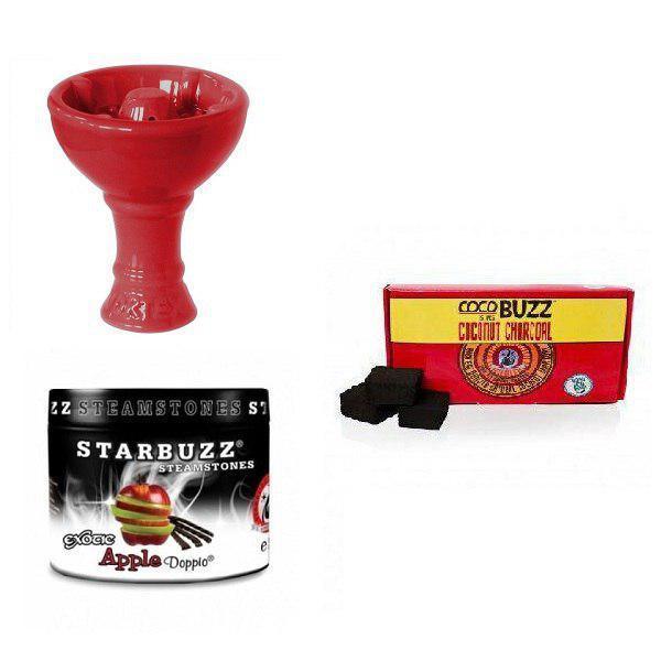 Starbuzz Steam Stone with Vortex Goliath Bowl and 15pc Coconut Charcoal - shishagear - UK Shisha Hookah Black Friday