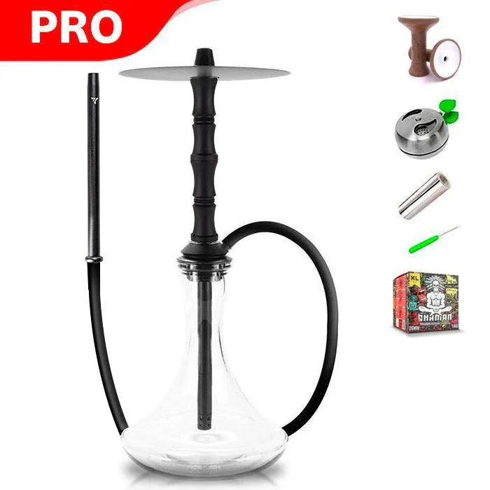 Vyro Versa with V1 Black Sleeve &amp; Blow Off Hookah Set - Black - shishagear - UK Shisha Hookah