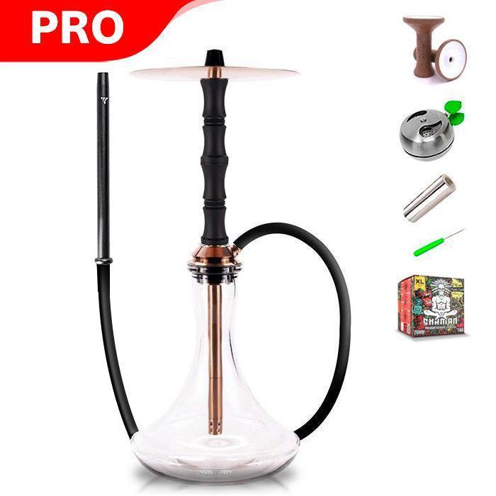 Vyro Versa with V1 Black Sleeve & Blow Off Hookah Set - Rose - shishagear - UK Shisha Hookah