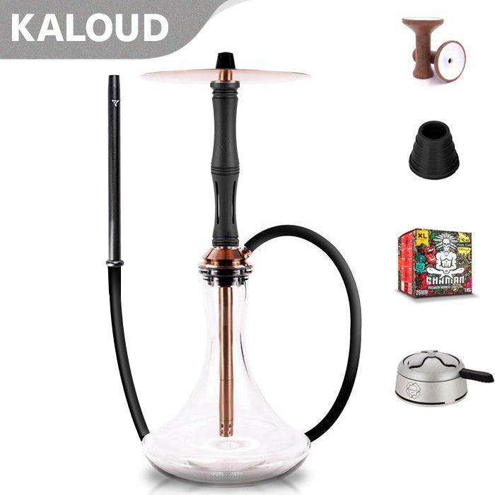 Vyro Versa with V4 Poly Black Sleeve &amp; Blow Off Hookah Set - Rose - shishagear - UK Shisha Hookah