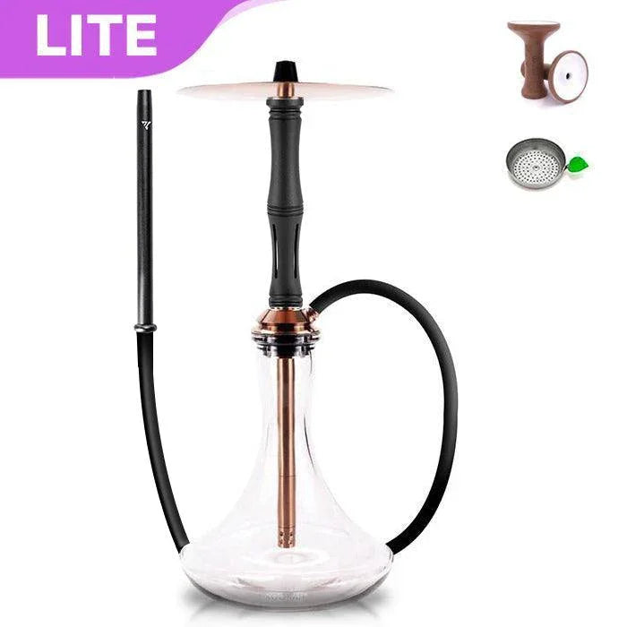Vyro Versa with V4 Poly Black Sleeve & Blow Off Hookah Set - Rose - shishagear - UK Shisha Hookah