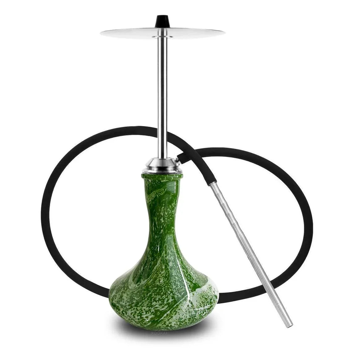 Aeon Vyro Versa Steel Shisha with Vessel Glass Base - shishagear - UK Shisha Hookah Black Friday