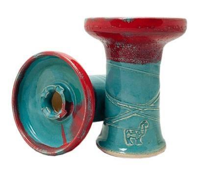 Alpaca Rook Bowl - Red Teal - shishagear - UK