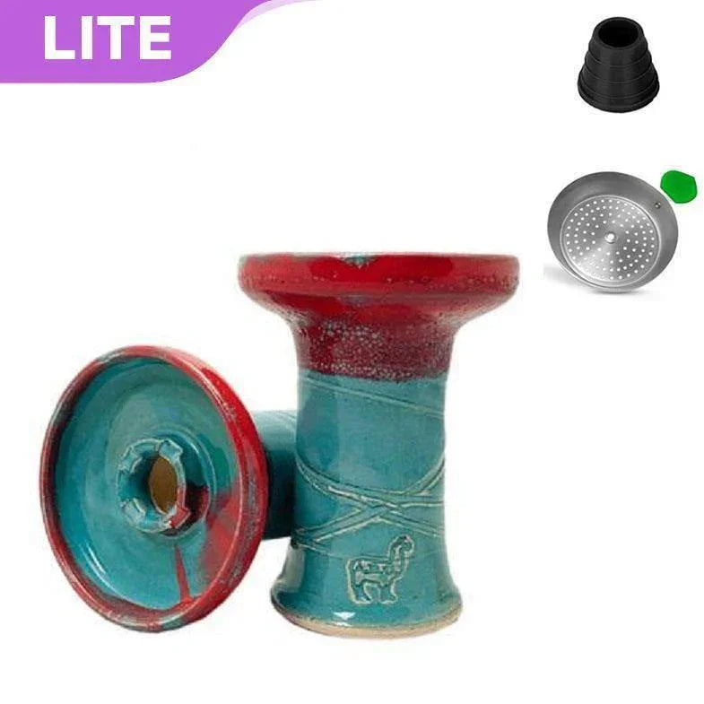 Alpaca Rook Hookah Bowl - Red Teal - shishagear - UK