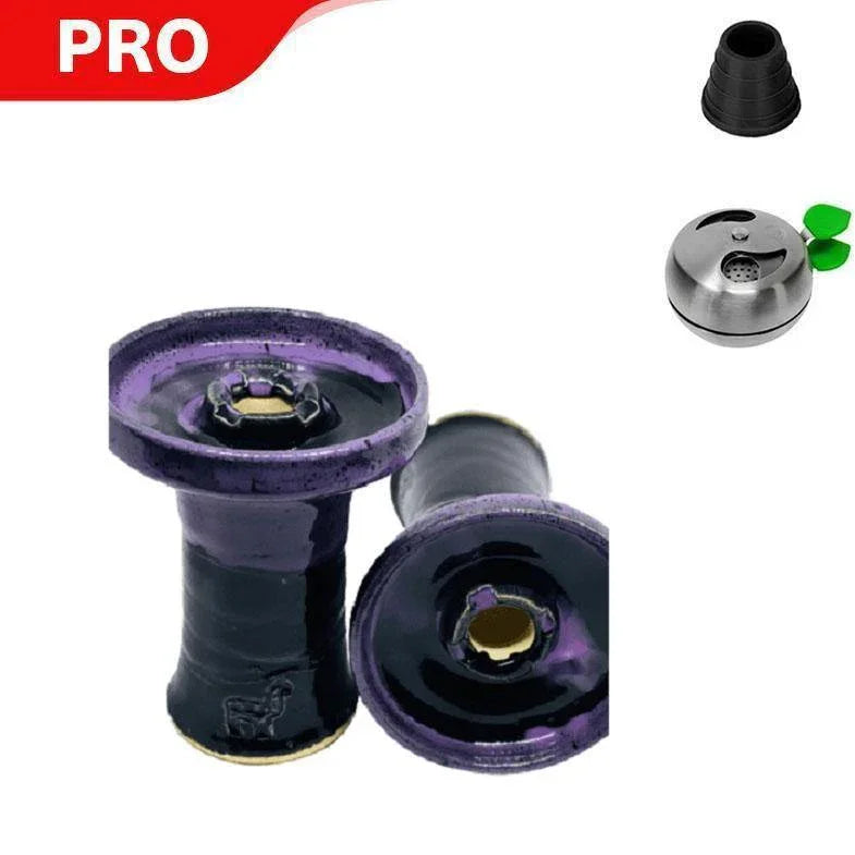 Alpaca Rook Hookah Bowl - Purple Black - shishagear - UK