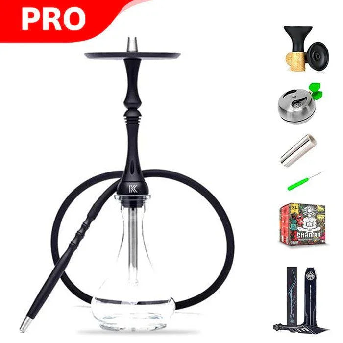 Alpha Hookah Kappa Set - Matt Black - shishagear - UK Shisha Hookah Black Friday