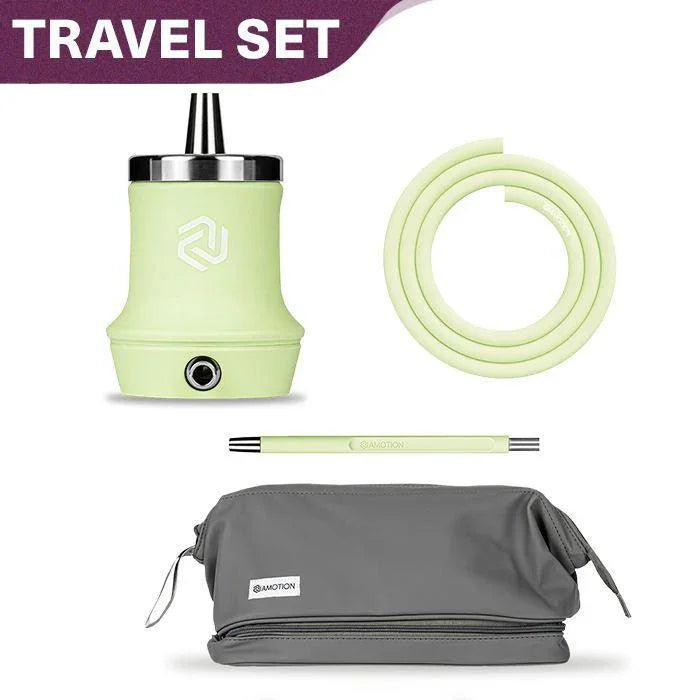 Amotion Roam Travel Shisha Set - Lime - shishagear - UK Shisha Hookah