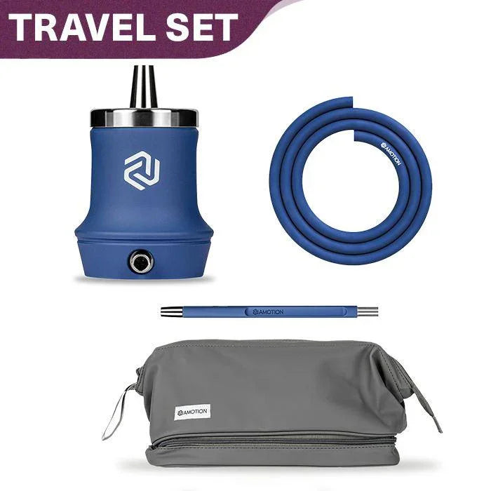 Amotion Roam Travel Shisha Set - Cobalt - shishagear - UK Shisha Hookah