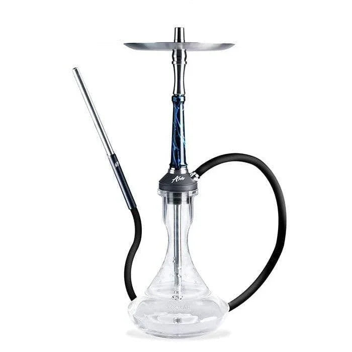 Ash Wood Atomic Hookah - Candy Blue Splash - shishagear - UK Shisha Hookah Black Friday