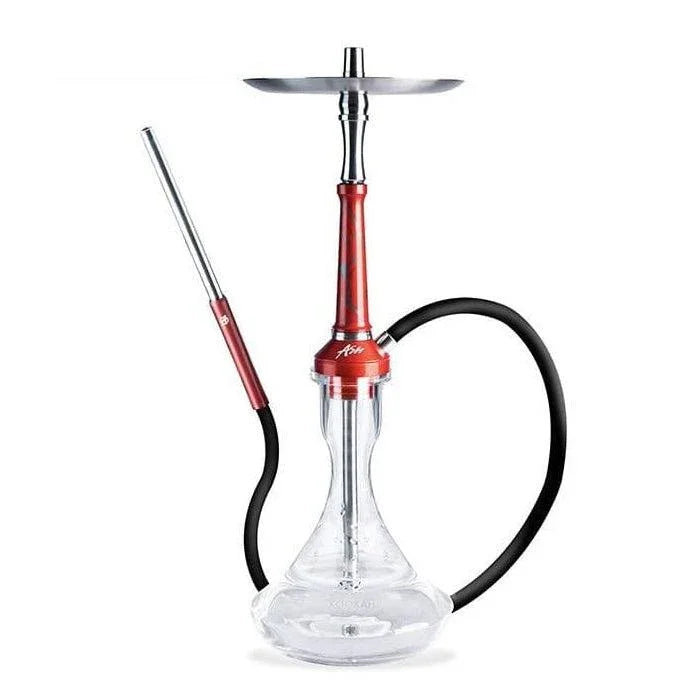 Ash Wood Atomic Hookah - Candy Red Splash - shishagear - UK Shisha Hookah Black Friday