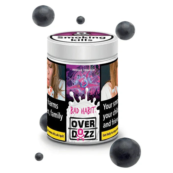 OverDozz Bad Habit (Grape) Flavour - shishagear - UK Shisha Hookah Black Friday