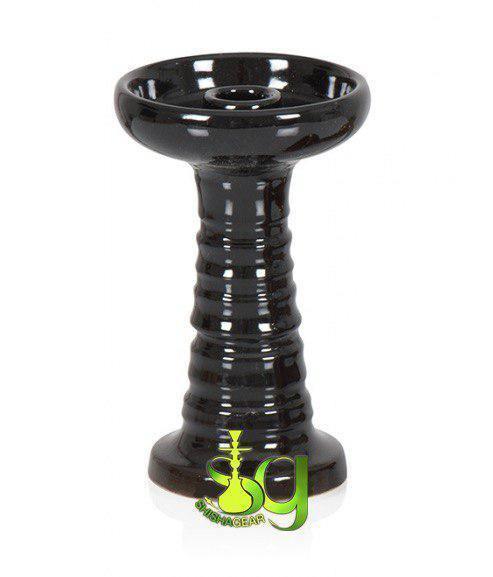 Shishagear Ceramic Phunnel Bowl - Black - shishagear - UK Shisha Hookah Black Friday