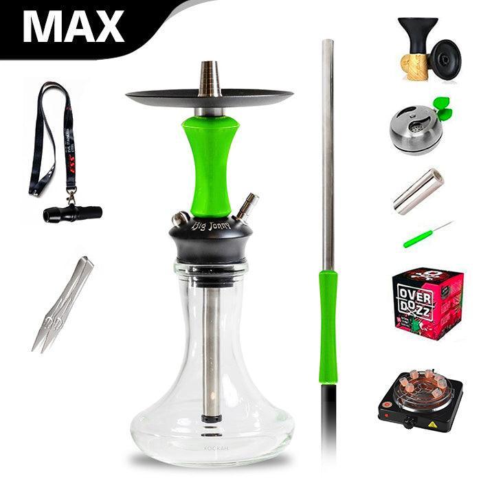 Big Jonny Hookah ESS (Evil Stainless Steel) - Green - shishagear - UK Shisha Hookah Black Friday