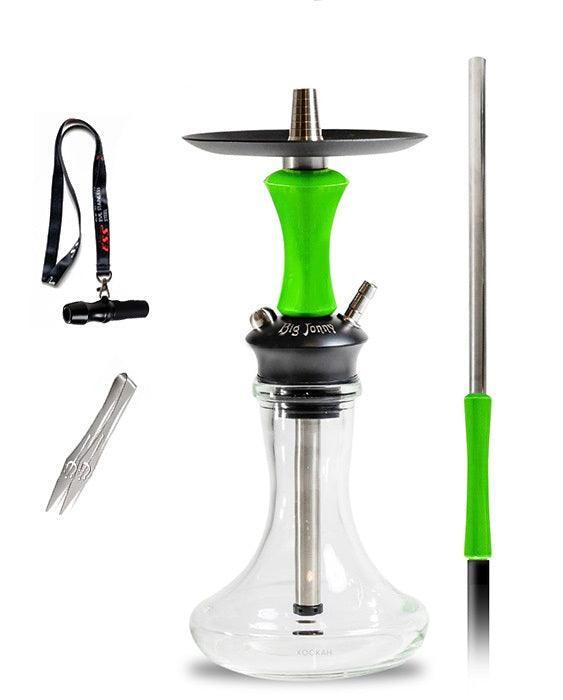 Big Jonny Hookah ESS (Evil Stainless Steel) - Green - shishagear - UK Shisha Hookah Black Friday