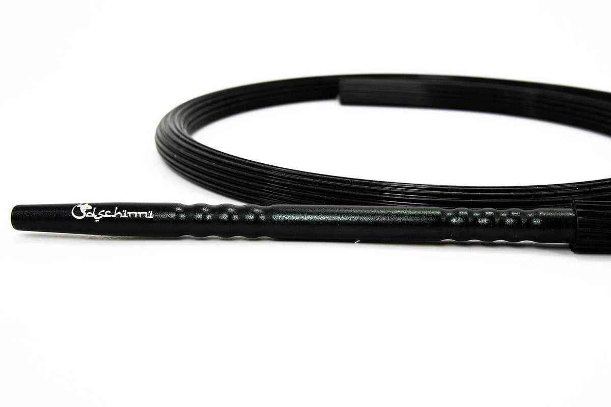 Dschinni Candyhose Black with Aluminium Black Mouthpiece - shishagear - UK Shisha Hookah Black Friday