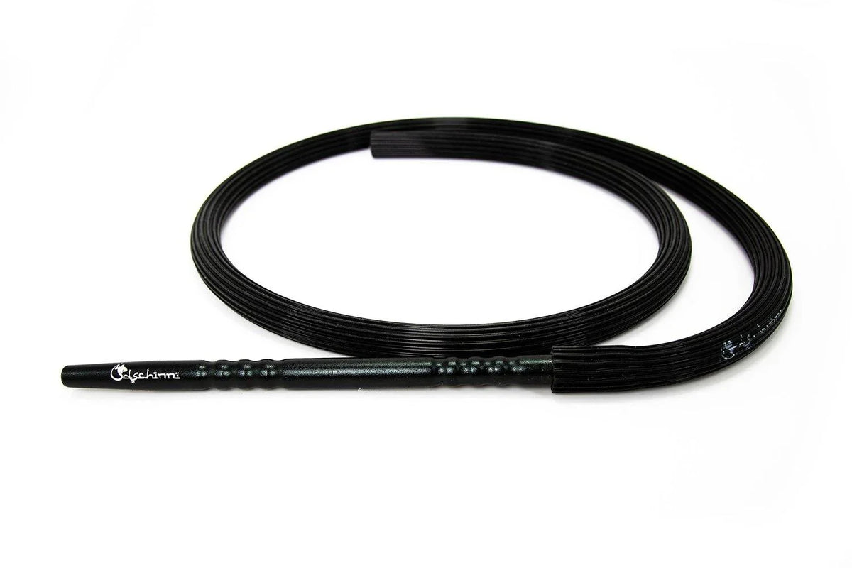 Dschinni Candyhose Black with Aluminium Black Mouthpiece - shishagear - UK Shisha Hookah Black Friday