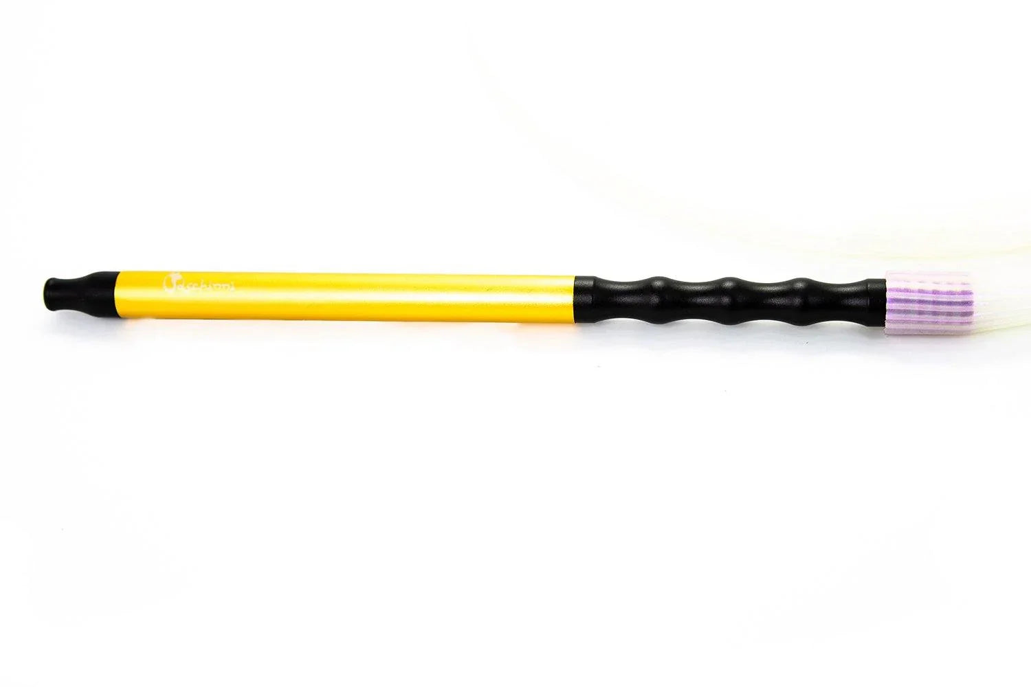 Dschinni Candyhose Silver Shiny with Aluminium Ergo Black Gold Mouthpiece - shishagear - UK Shisha Hookah Black Friday