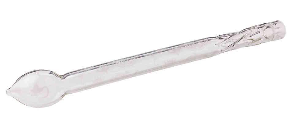 Dschinni Cobra Glass Hose Tip White Mouthpiece - shishagear - UK Shisha Hookah Black Friday