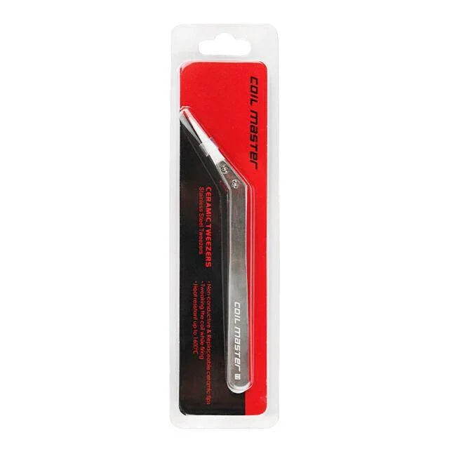 Coil Master Ceramic Tweezers Bent - shishagear - UK