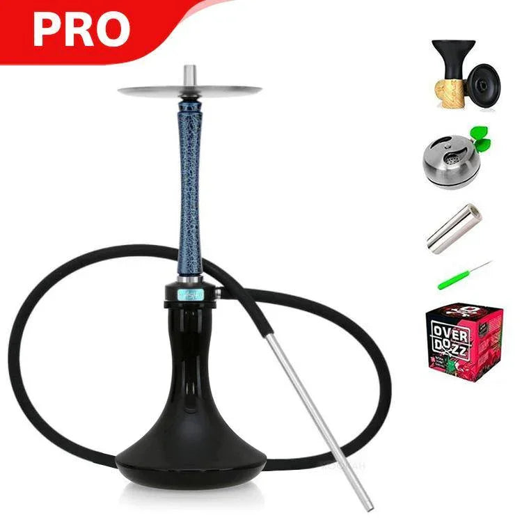 Ash Wood Hookah Haze Jungle Shisha Set - Blue - shishagear - UK