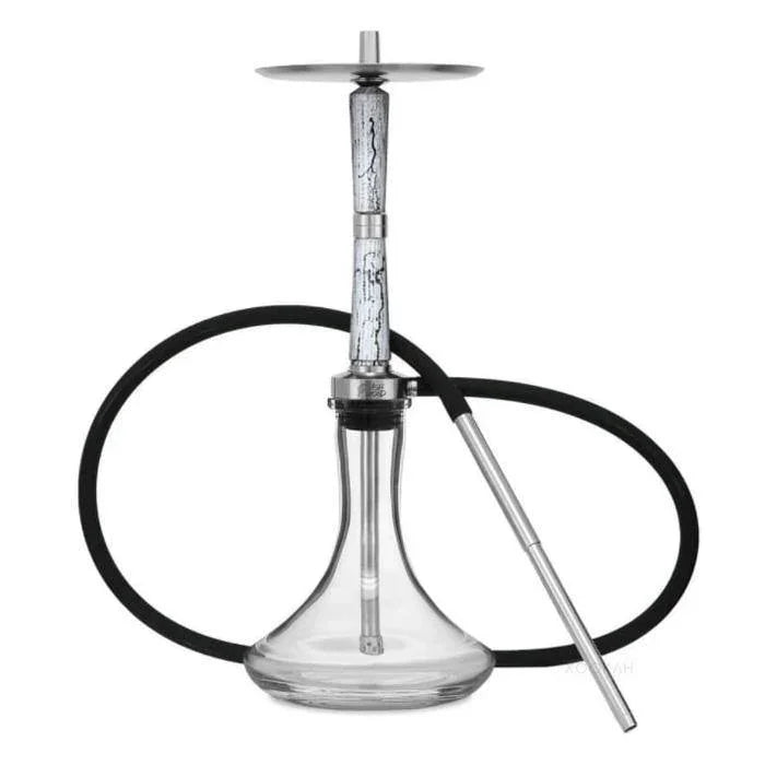 Ash Wood Hookah Electro Storm V2 Shisha Set - Snow White - shishagear - UK