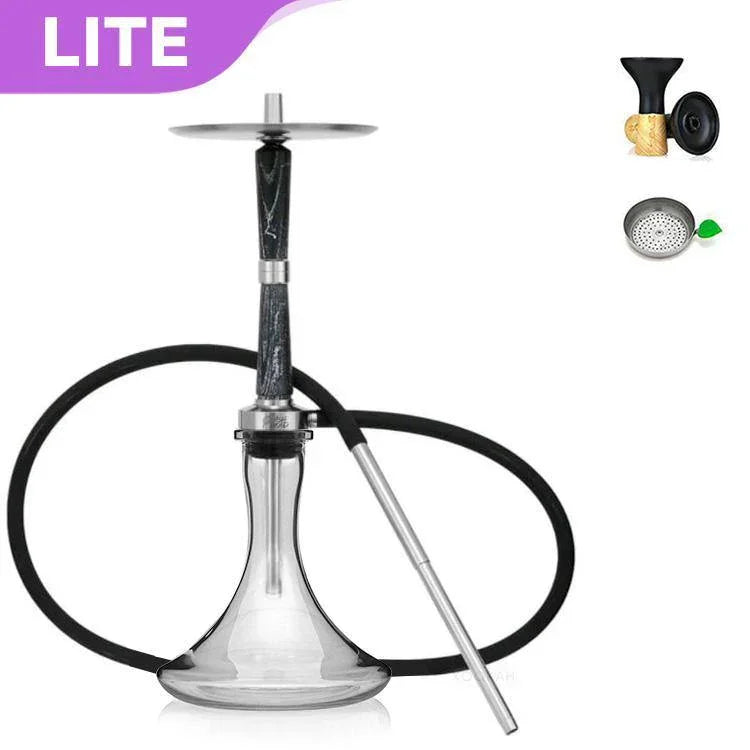 Ash Wood Hookah Electro Storm V2 Shisha Set - Dark Nights - shishagear - UK