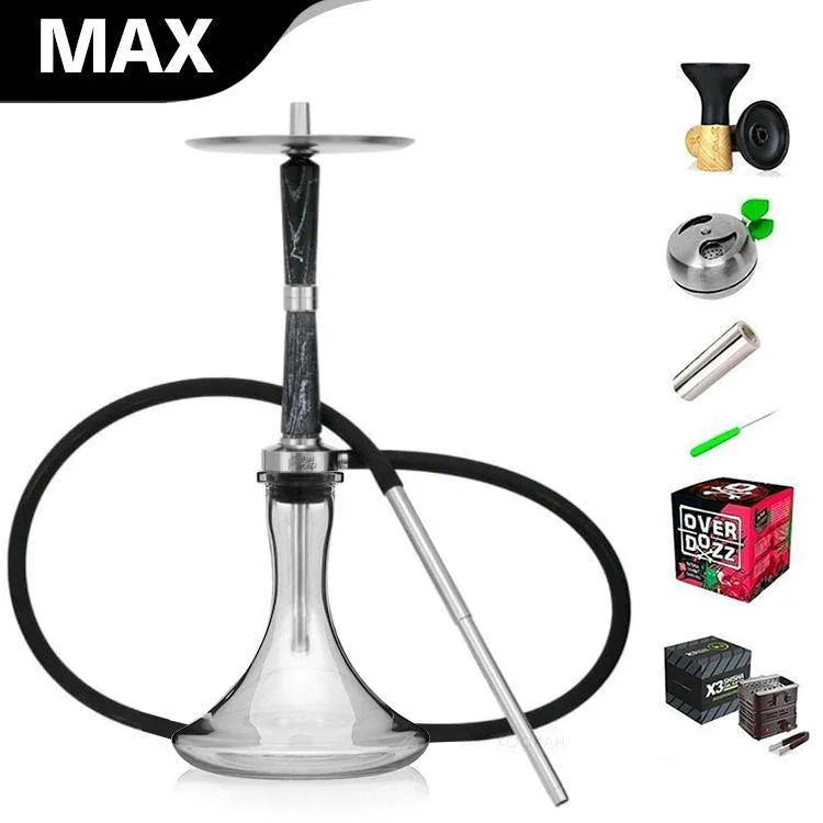 Ash Wood Hookah Electro Storm V2 Shisha Set - Dark Nights - shishagear - UK