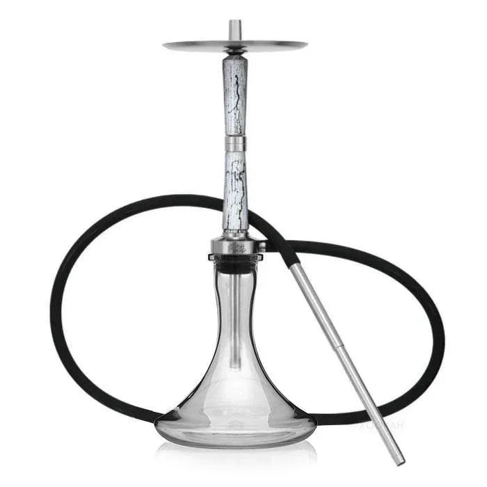 Ash Wood Hookah Electro Storm V2 Shisha Set - Snow White - shishagear - UK