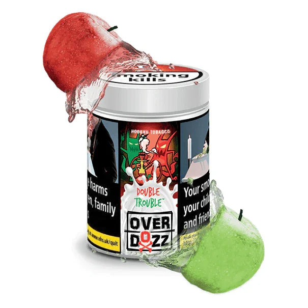 OverDozz Double Trouble (DOUBLE APPLE) Flavour - shishagear - UK Shisha Hookah Black Friday