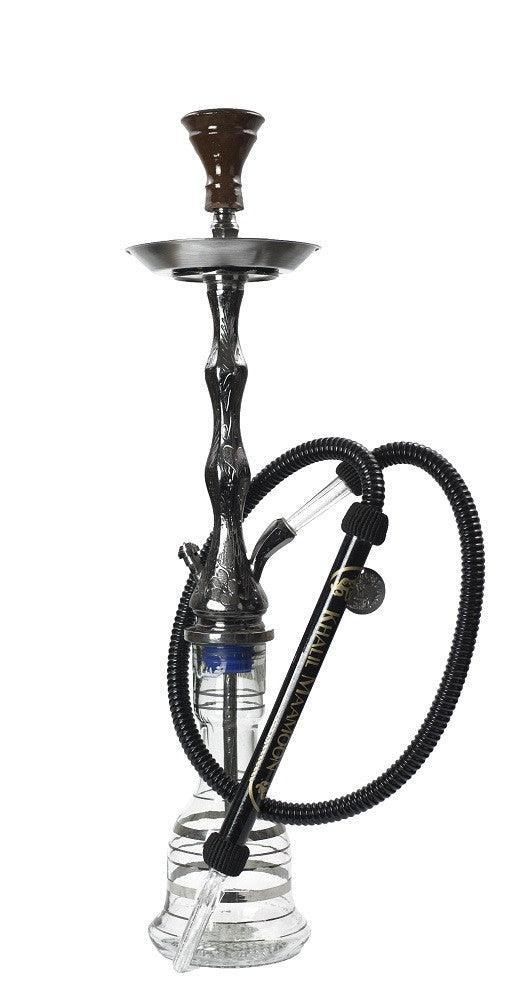 Khalil Mamoon Gunmetal Beast Hookah Set - shishagear - UK Shisha Hookah Black Friday