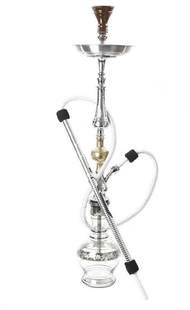 Shishagear SV Tangiers Silver Gold Hookah Set - shishagear - UK Shisha Hookah Black Friday