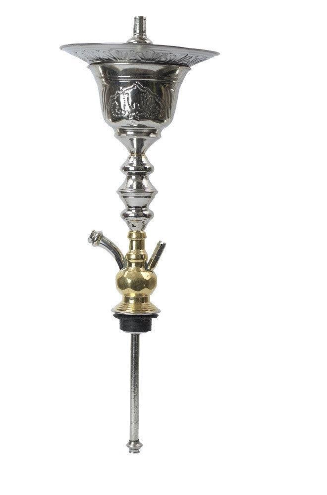 Khalil Mamoon Cafe ICE Silver Gold Stem - shishagear - UK Shisha Hookah Black Friday
