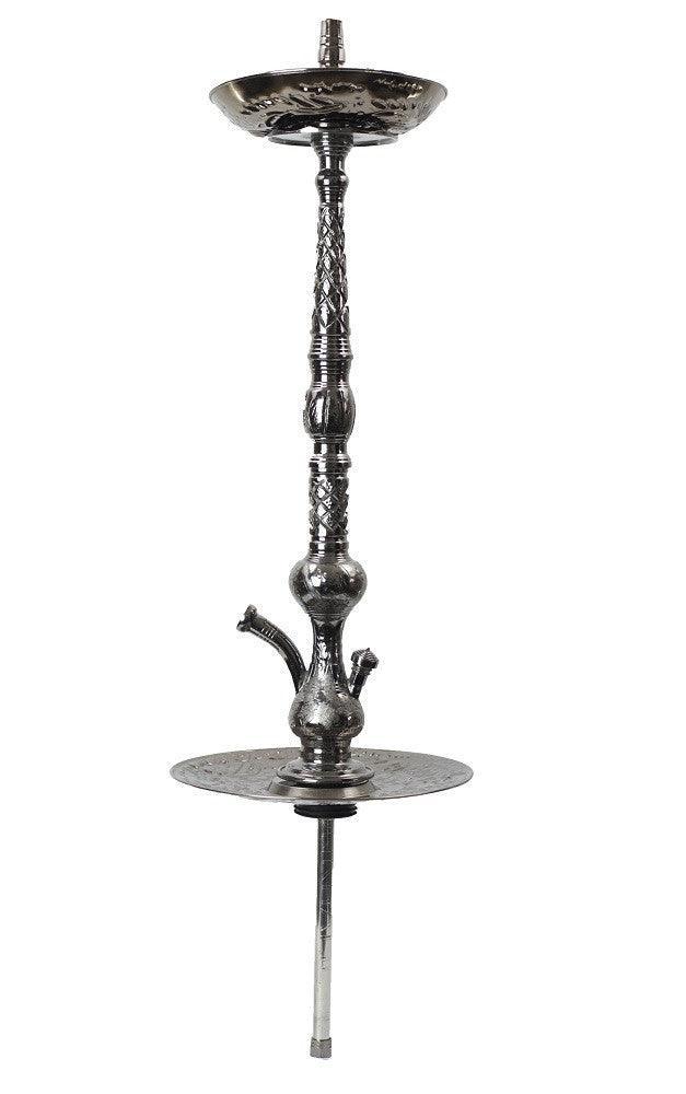 Khalil Mamoon Black Night Tall Dual Tray Stem - shishagear - UK Shisha Hookah Black Friday