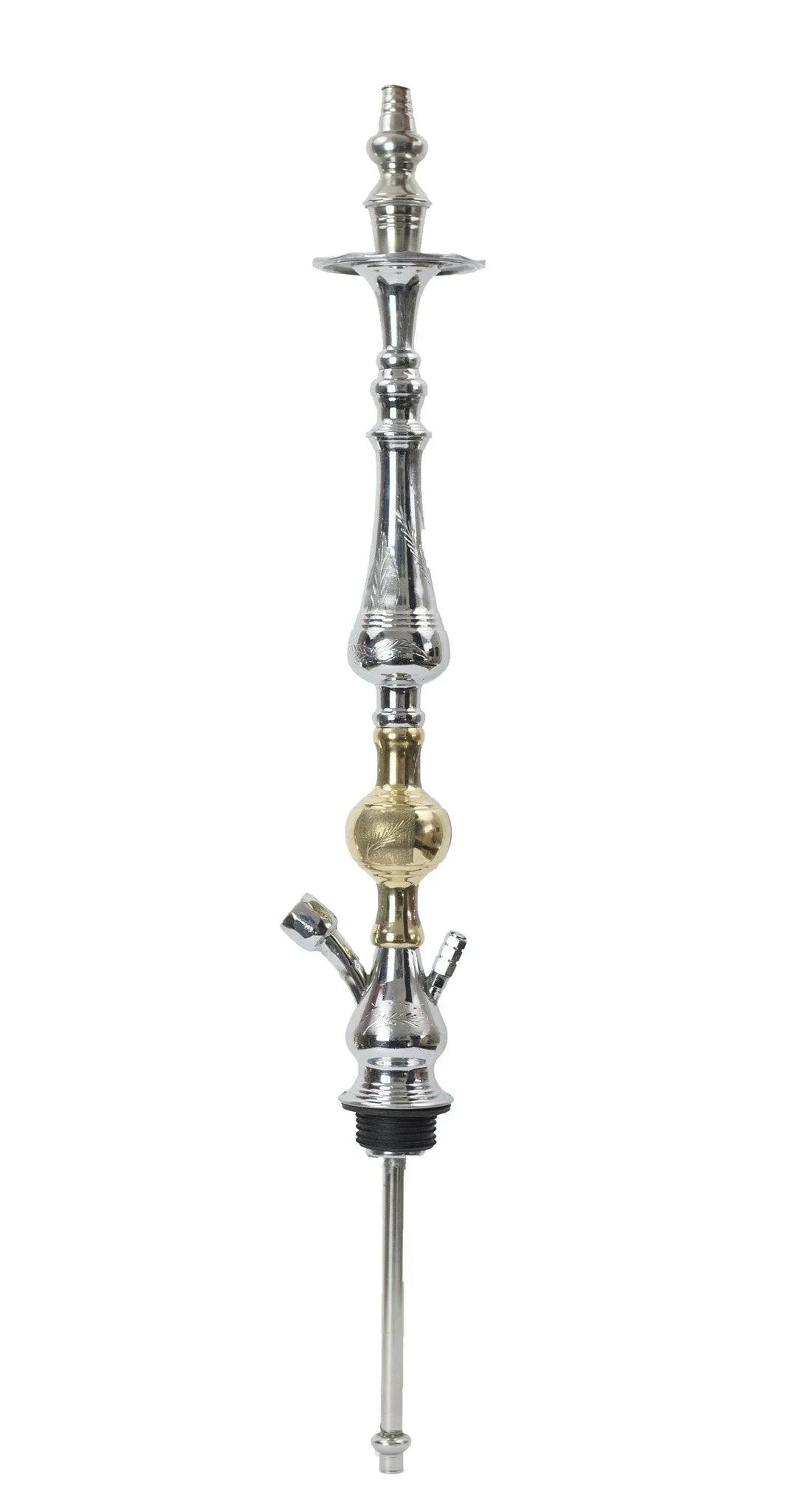 Shishagear SV Tangiers Silver Gold Hookah Stem - shishagear - UK Shisha Hookah Black Friday