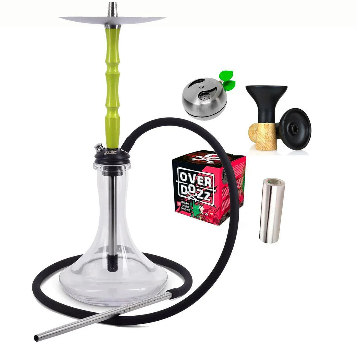 DSH Eco Shisha Metallic Lime Bundle Set - shishagear - UK