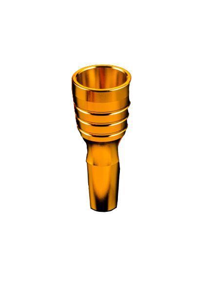 Dschinni Aluminium Hose Connector Legend Gold - shishagear - UK