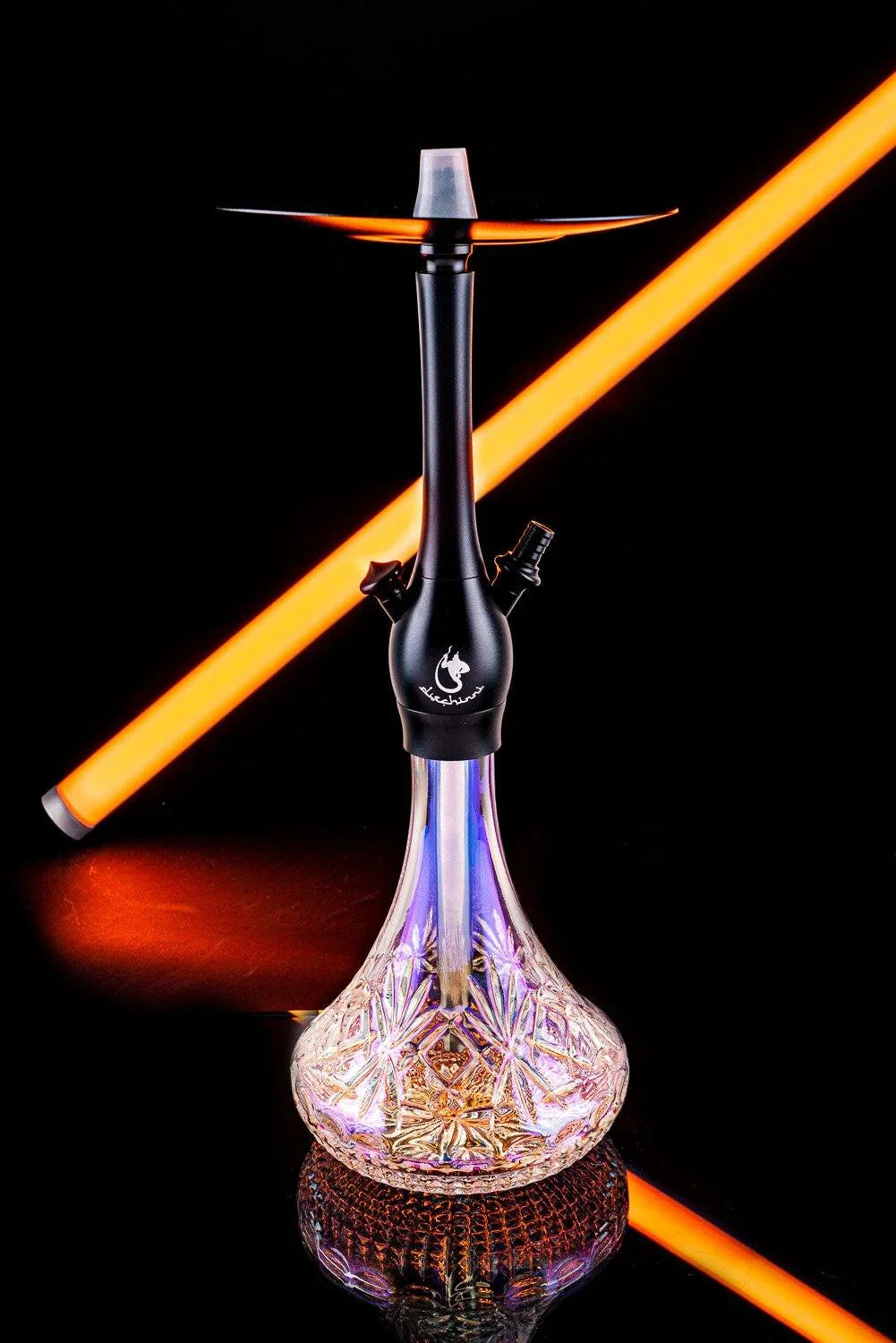 Dschinni Chucky Black Flig Flag Crystal Hookah - shishagear - UK