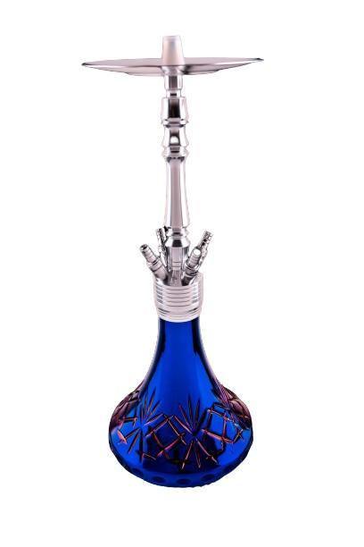 Dschinni Drip Crystal Purple Silver Hookah 4S - shishagear - UK