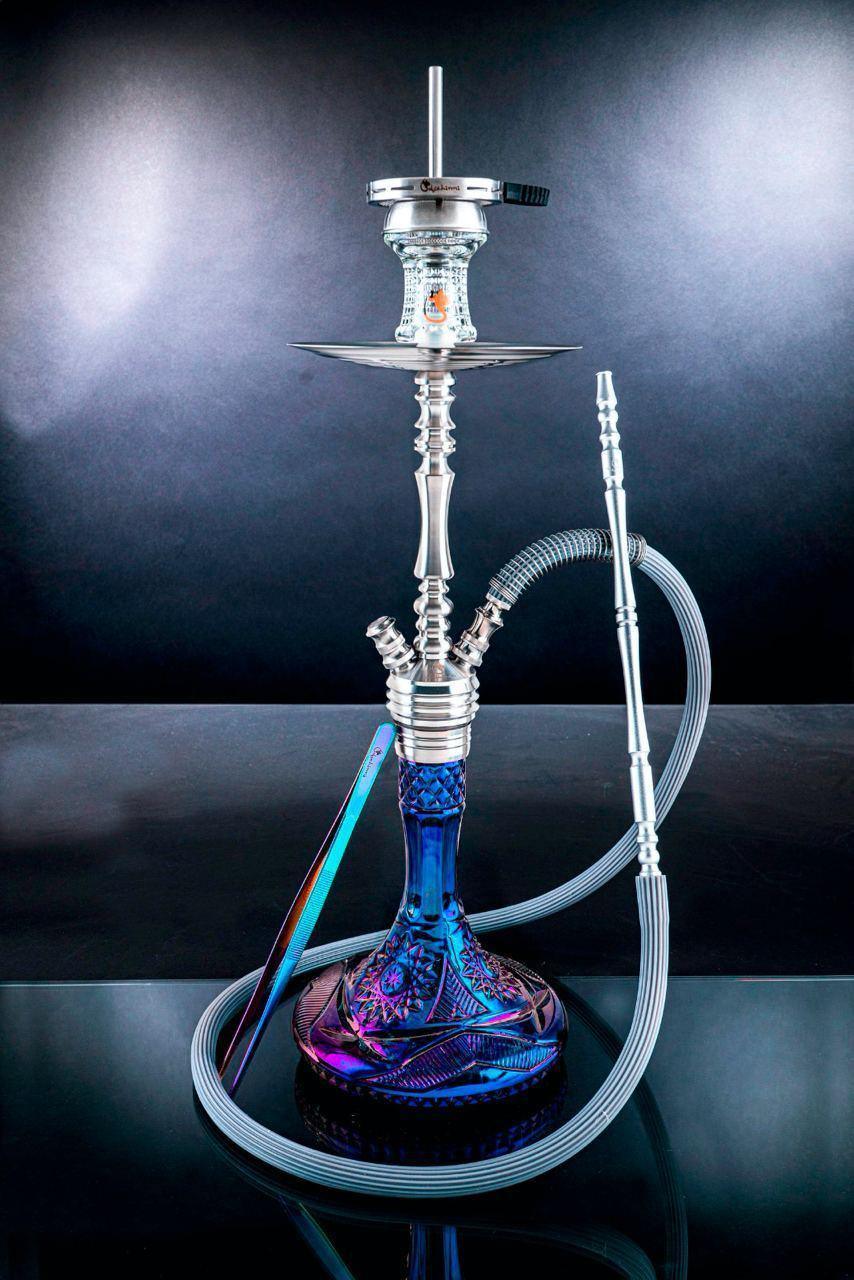 Dschinni Mio Chrome Purple Rain Hookah Full Set - shishagear - UK
