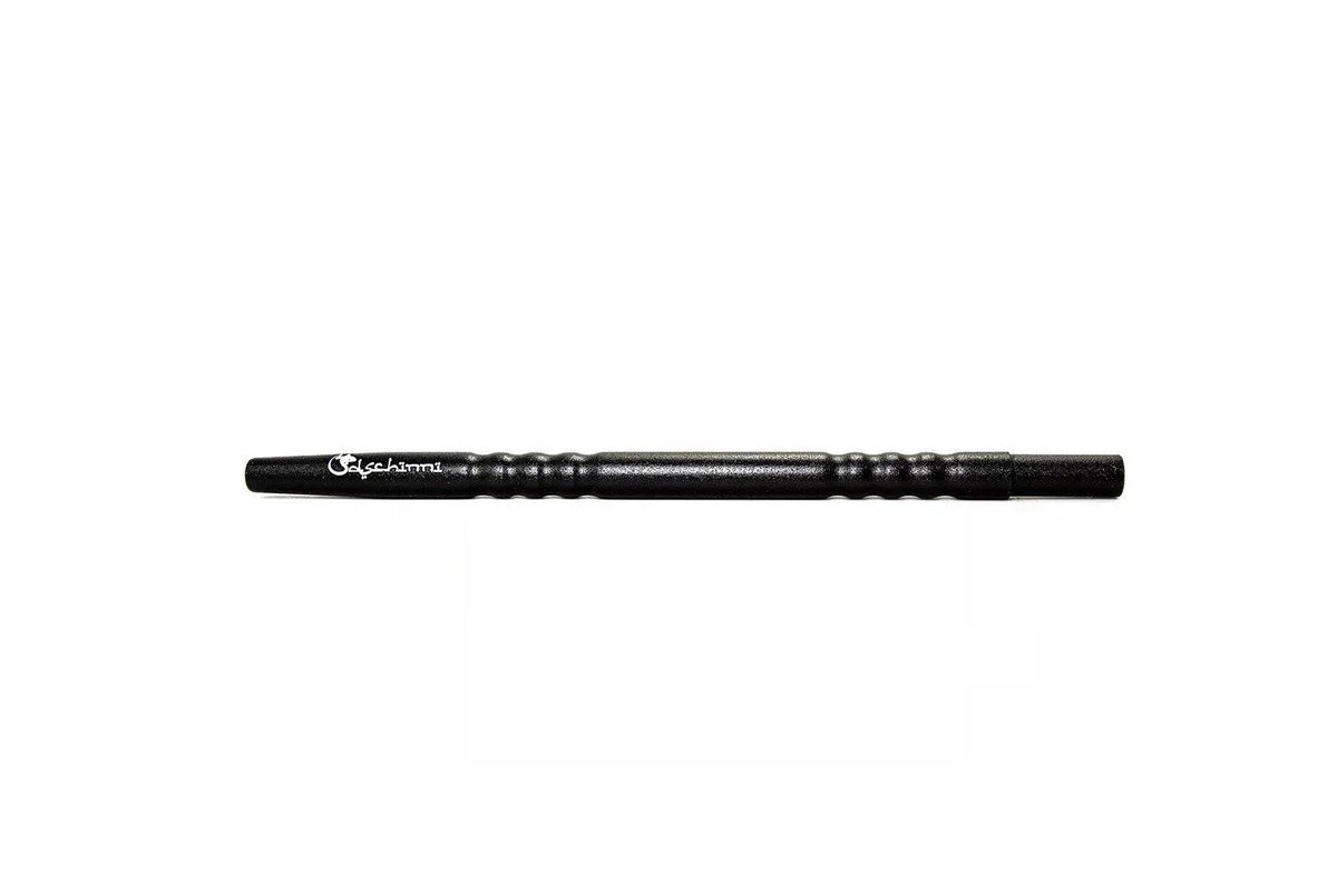Dschinni Aluminium Straight Black Mouthpiece - shishagear - UK