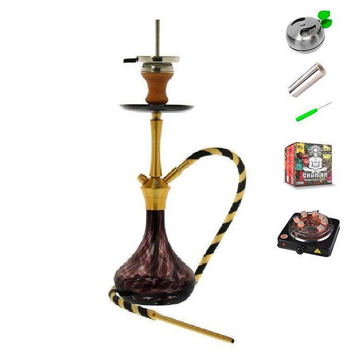 El-Badia C5 Hookah - Gold - shishagear - UK Shisha Hookah